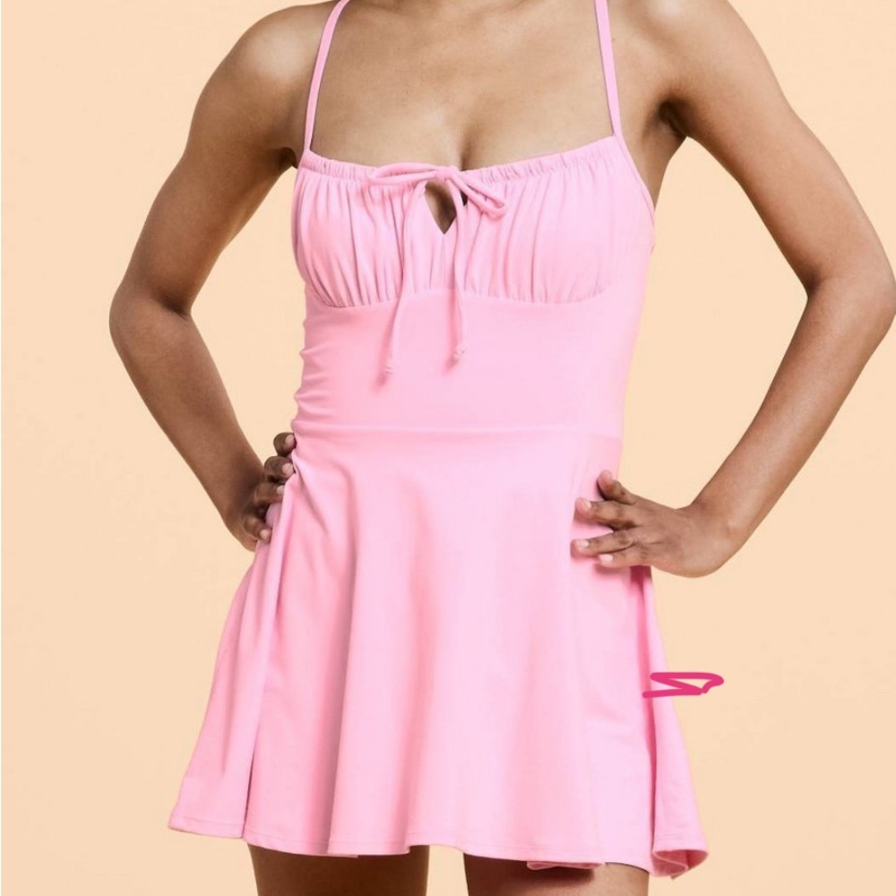 Blogilates Tie Front Twirl Active Dress